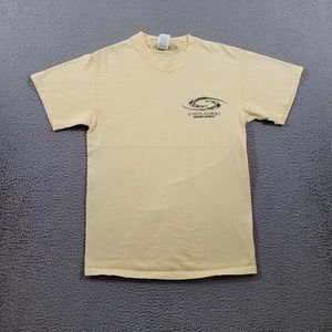 Stateamind Shirt Mens Small‎ Yellow Casual Crew Neck Outdoor Beefy Water Sports